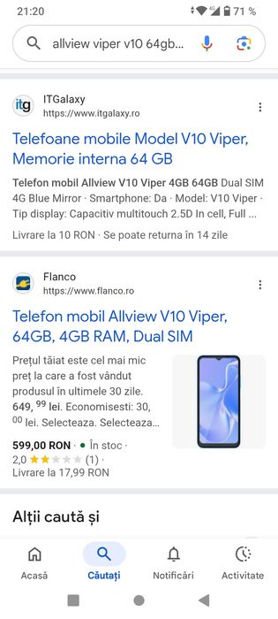 Vând telefon Allview viper 10