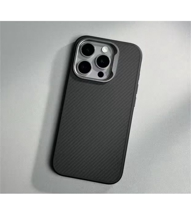 Iphone 15/16/PRO MAX PLUS Husa Soft Carbon Anti Soc Neagra / Gri