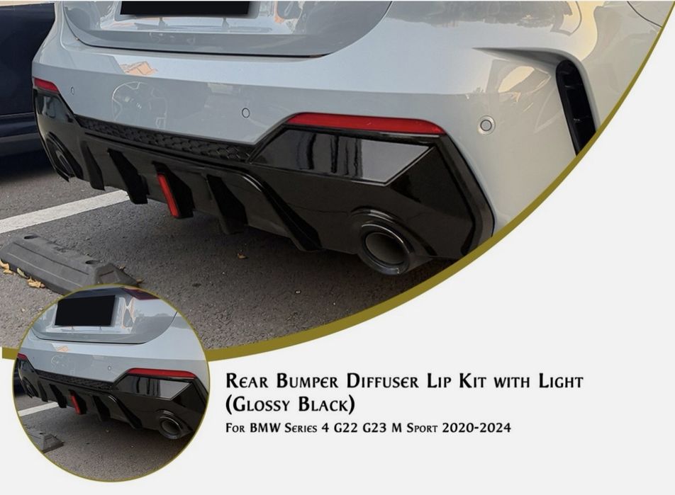 Difuzor cu Led Ornament Evacuare BMW G22 G23