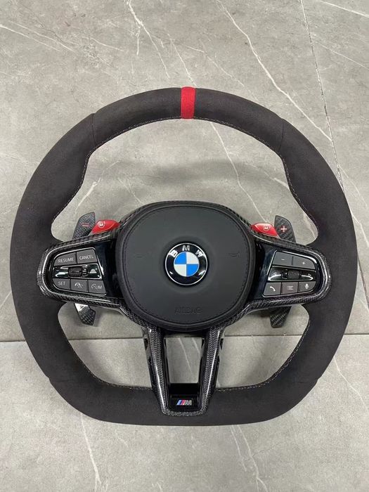 Volan complet BMW M cu insertii Carbon model 2025 pentru seriile F,G