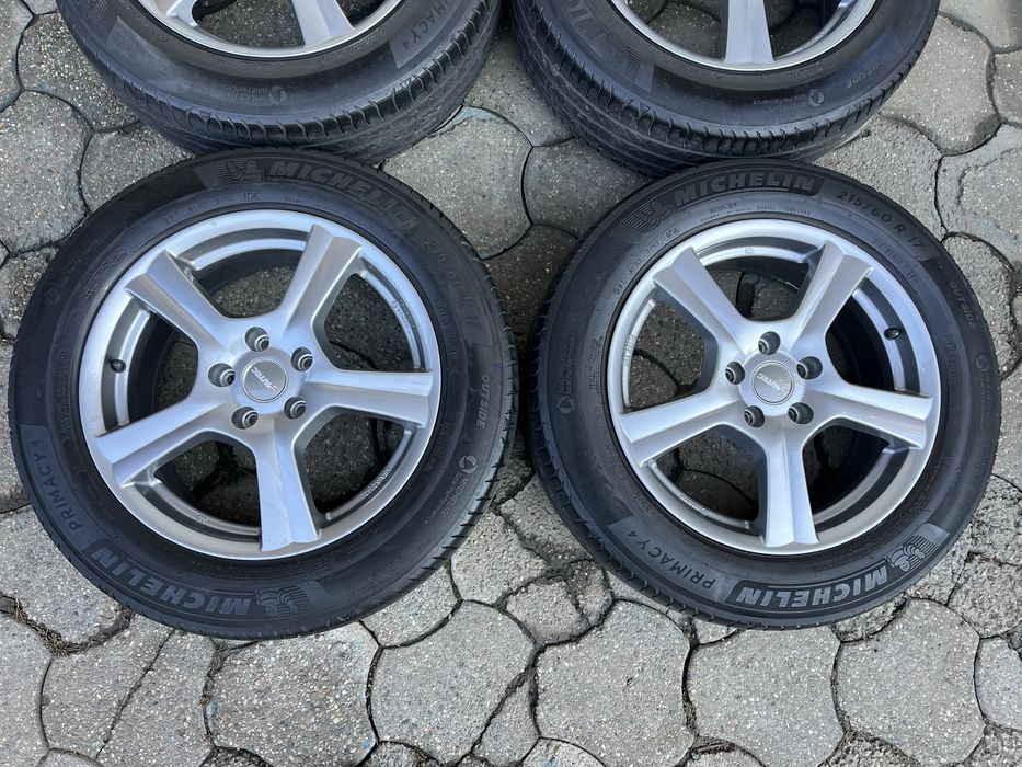 Jante aliaj 5x112mm, anvelope vara 215/60 R17, VW Tiguan, Audi Q3, Seat, Skoda