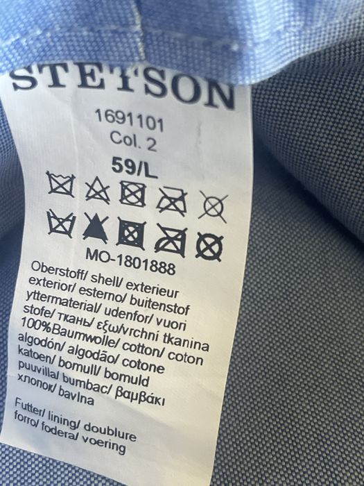 Pălărie STETSON Originală Made in Italy, mărimea 59/L – 100% bumbac