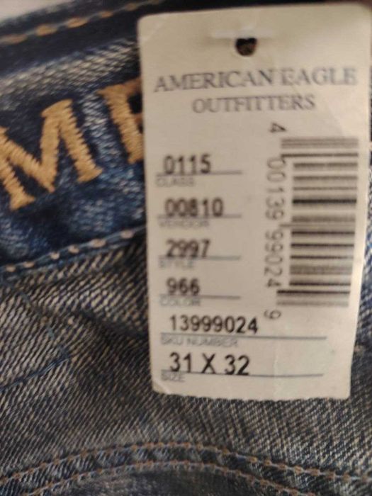 American Eagle Vintage Jeans / W31 L32 / Джинсы Прямой Клеш. Винтаж.