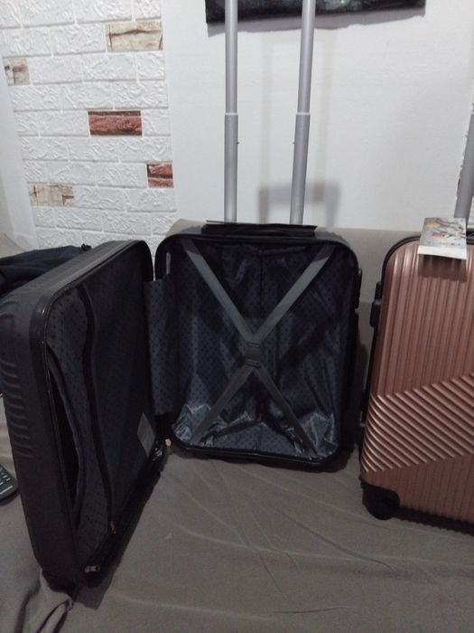 Troler policarbonat 55cm,mâner detașabil,roti 360grade Noi