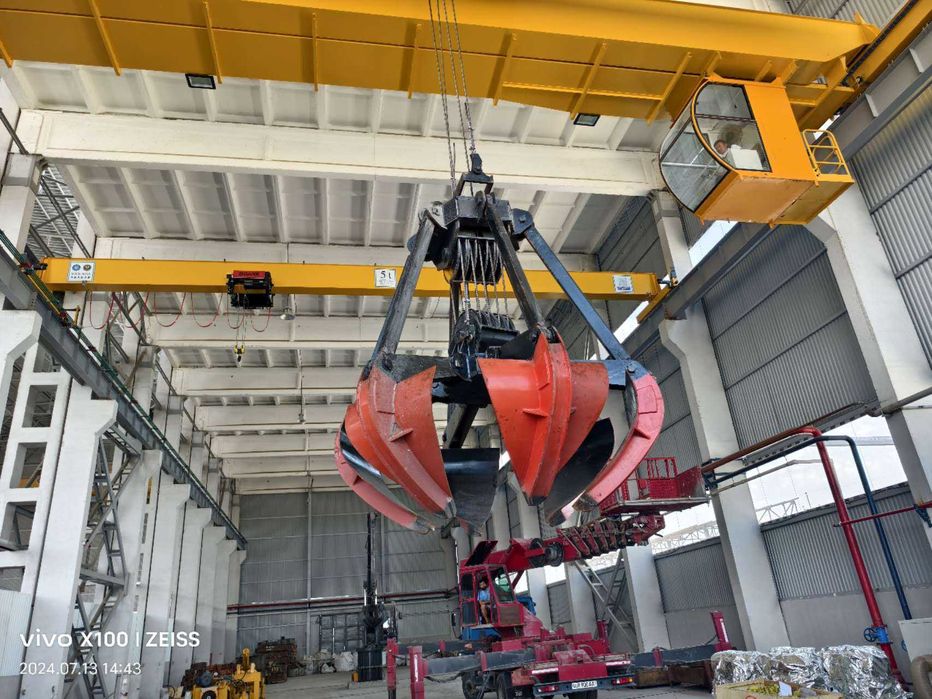 Грейферный кран,грейфер,кран с грейферным ковшом,кран с грейфером