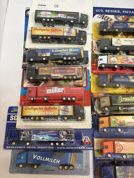 SCANIA machetă auto tir camion scara 1:87 diverse reclame țiplă noi