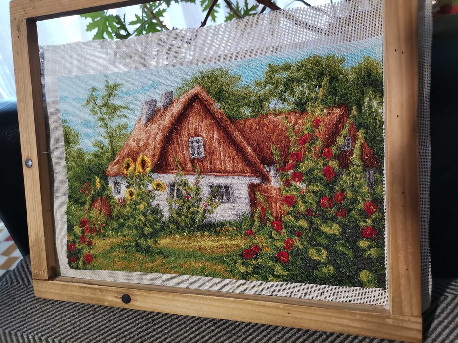 Goblen cusut manual. Model foarte frumos.