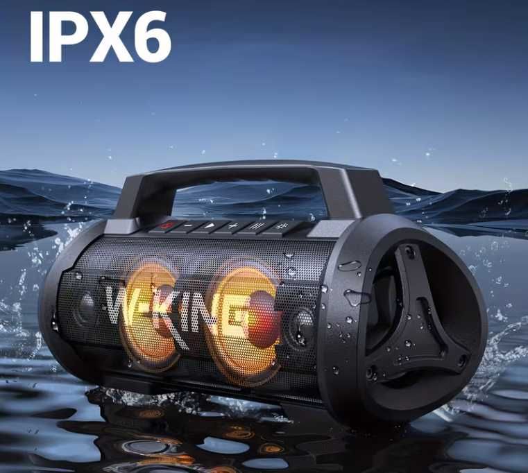 W-KING Super Bass 120W Пикова мощност 70W 40 часа на възпроизвеждане 15600mah IPX6 водоустойчивa