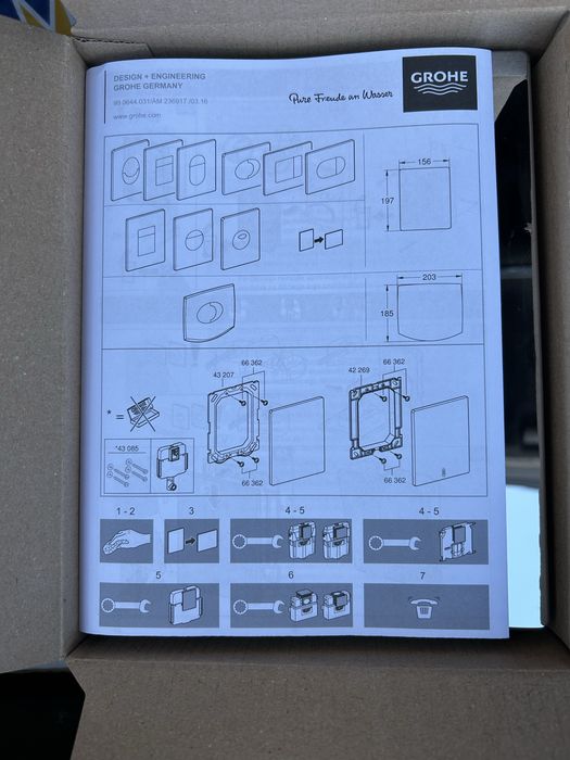 Кнопка инсталляции GROHE