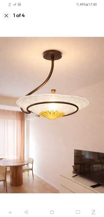 Подвесной светильник в стиле ар-деко - Мурано, Венеция