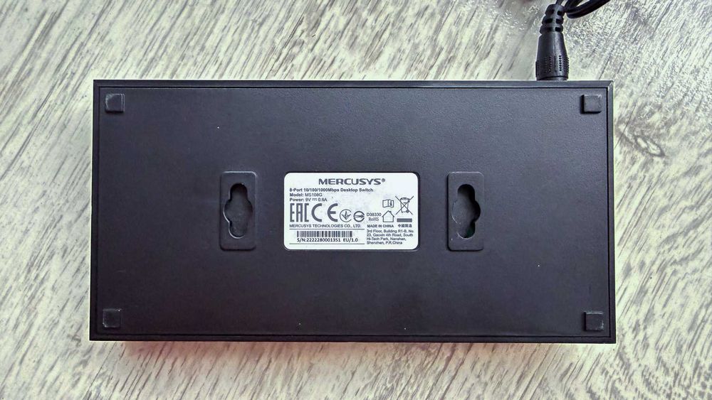 Switch Mercusys MS108G 8 Ports 10/100/1000 Mbps