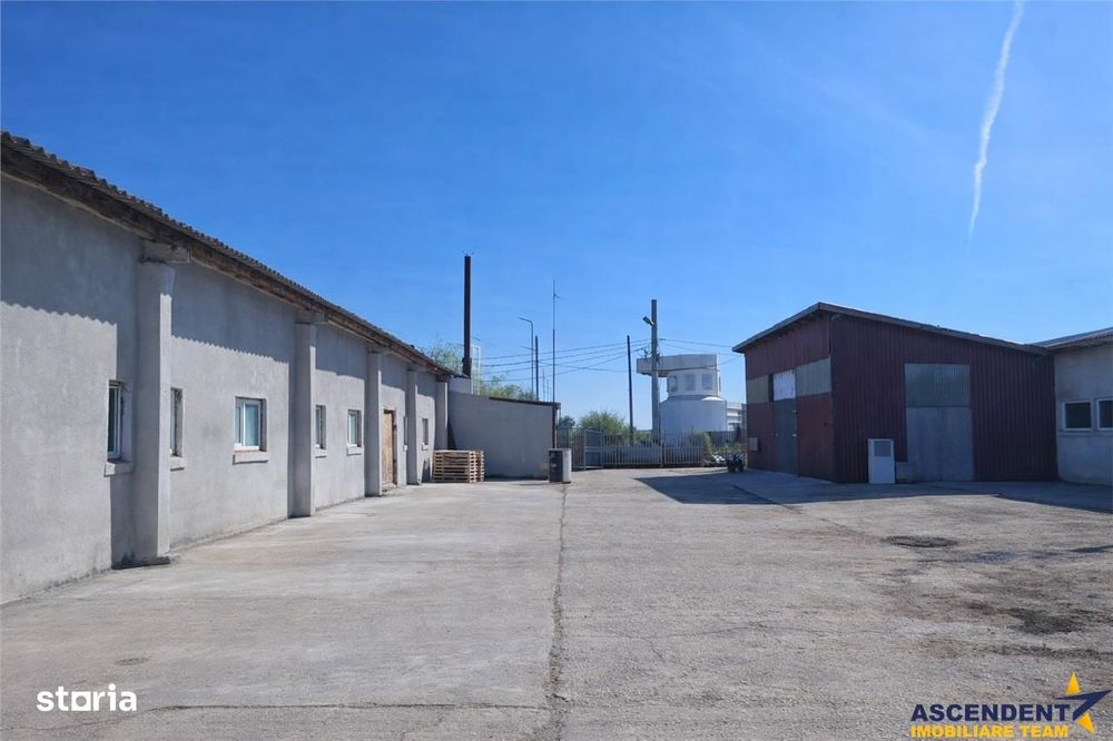 Hala industriala versatila,spatii cazare, platforma betonata,2.300 mp,
