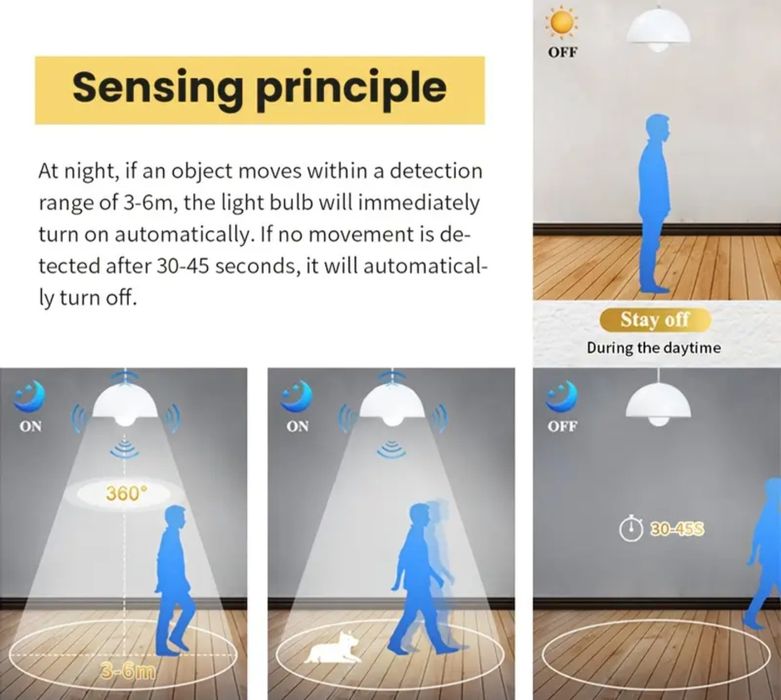 Лампа с датчиком движения