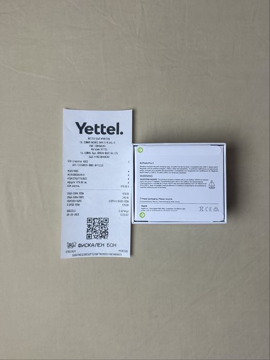 ЧИСТО НОВИ YETTEL Airpods Pro 3 Magsafe 36 месеца гаранция Оригинални