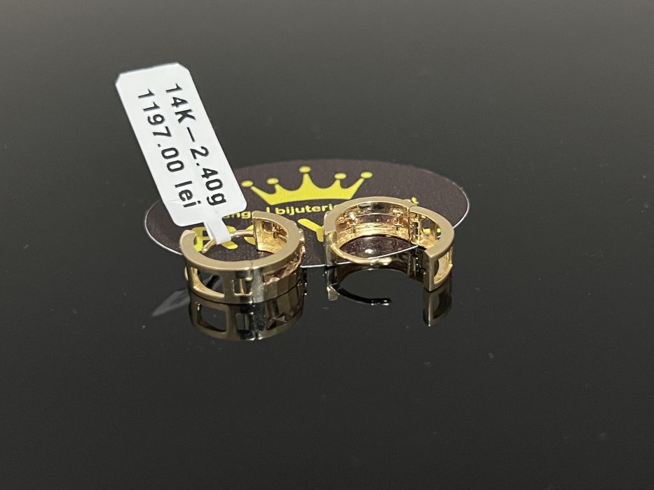 Bijuteria Royal CB : Cercei dama aur nou 14k 2,40gr