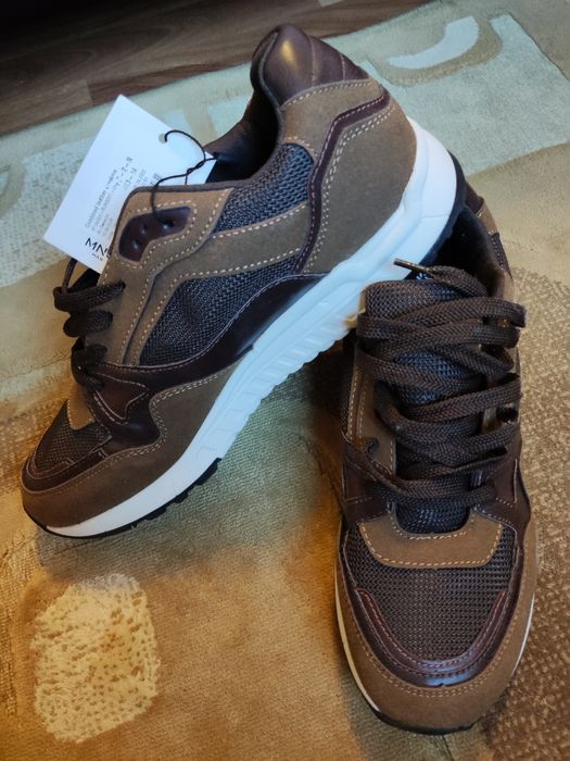 MANGO (МАНГО) кроссовки мужские замшевые