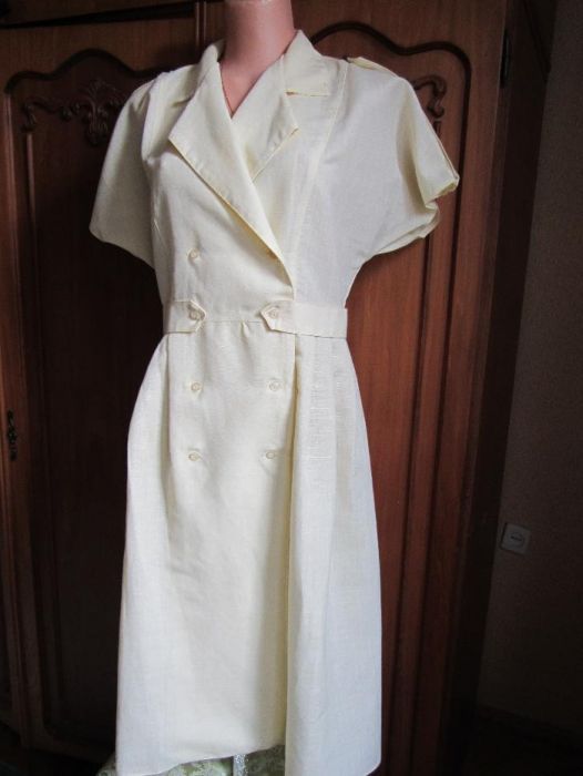 Rochie de vara crem. Noua + bonus levantica si Livrare gratuita*