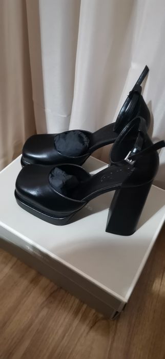 обувки естествена кожа MANGO
