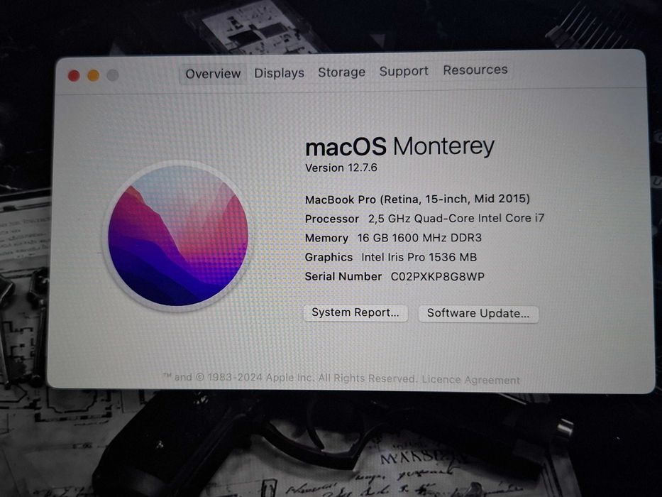 Apple MacBook Pro Retina Model A1398
