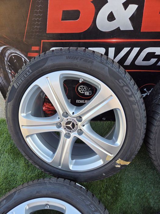 Jante Mercedes E clasa R 18 5x112 cu 245 45 18 Pirelli