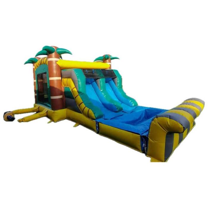 Tobogan Gonflabil Cu Piscină și Spațiu Joacă Palmieri 2