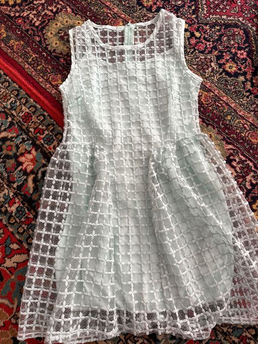 Платье с ремней длинное