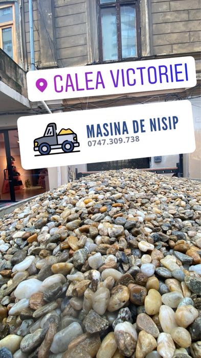 Pietriș decorativ pentru alei, curți, drenaj