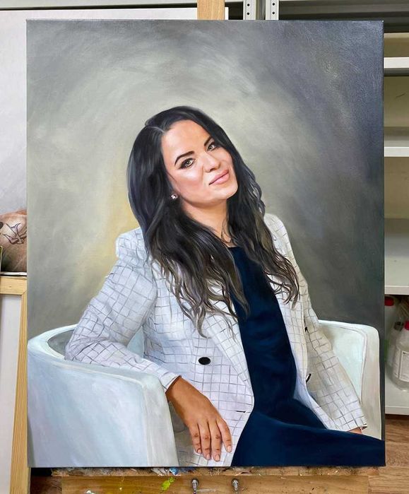 Cadoul perfect ,portretul celor dragi pictat dupa fotografie