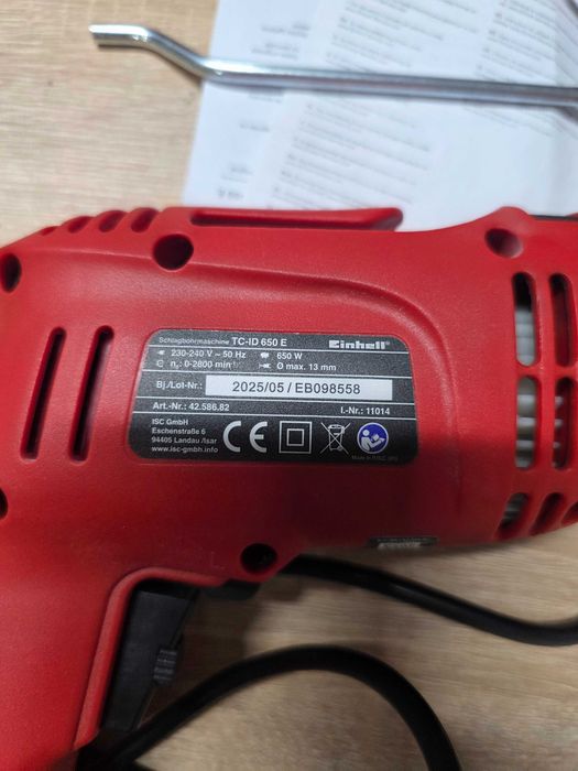 Masina de gaurit cu percutie Einhell TC-ID 650W