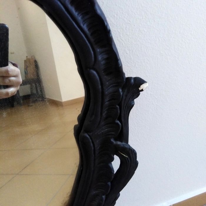 Френско бароково огледало 1956 година ФРАНЦИЯ, сребърен печат