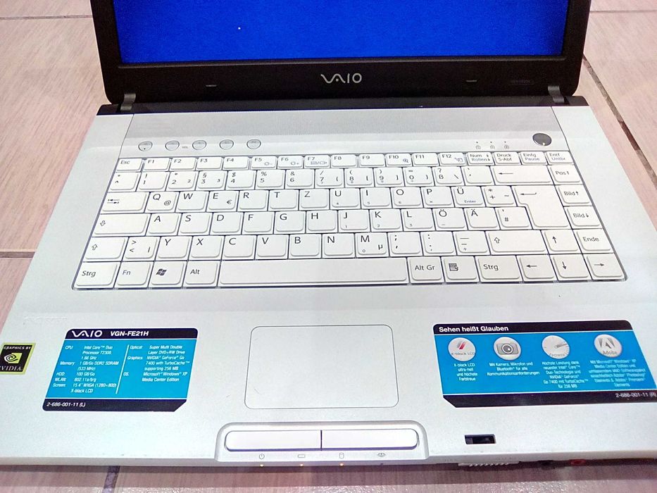 SONI VAIO VGN-FE21H. Model: PCG-7N1M - 2 процесора