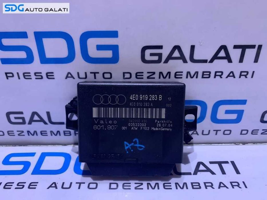 Unitate Modul Calculator Parktronic Senzor Senzori Parcare Audi A8 D3 2002 - 2010 Cod 4E0919283B 4E0910283A [L3449]