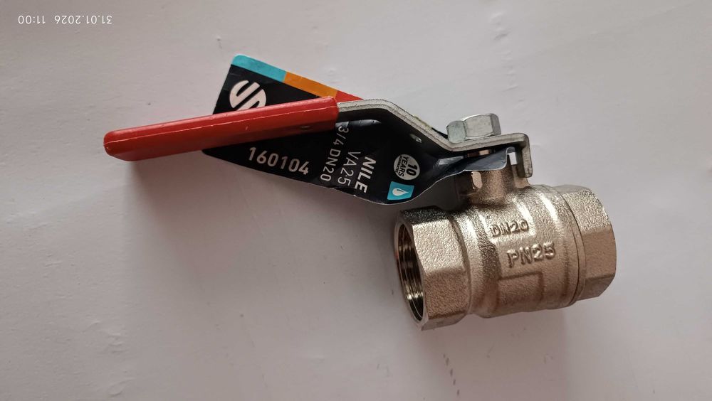 Сферичен кран и спирателен вентил 3/4