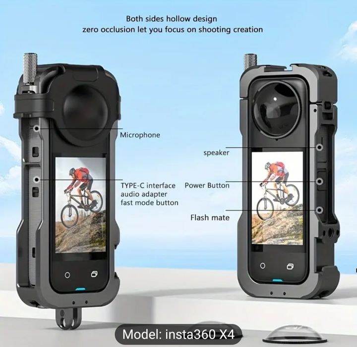 Carcasă de protectie din aliaj insta 360 x4