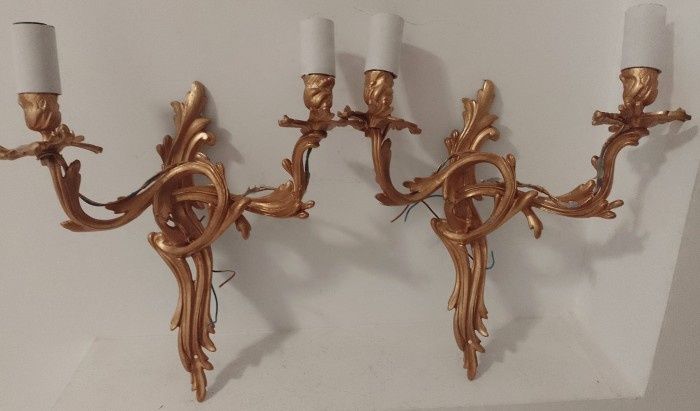 Elegant set de aplice în stilul Rococo dimensiuni mari ,piese cu o luc