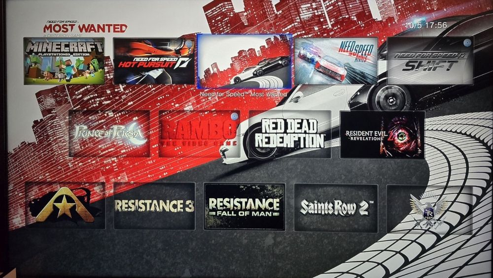 PS3  Modat 500gb, Biblioteca cu jocuri
