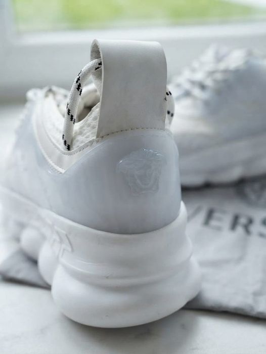 Adidasi Versace Chain Alb - Unisex