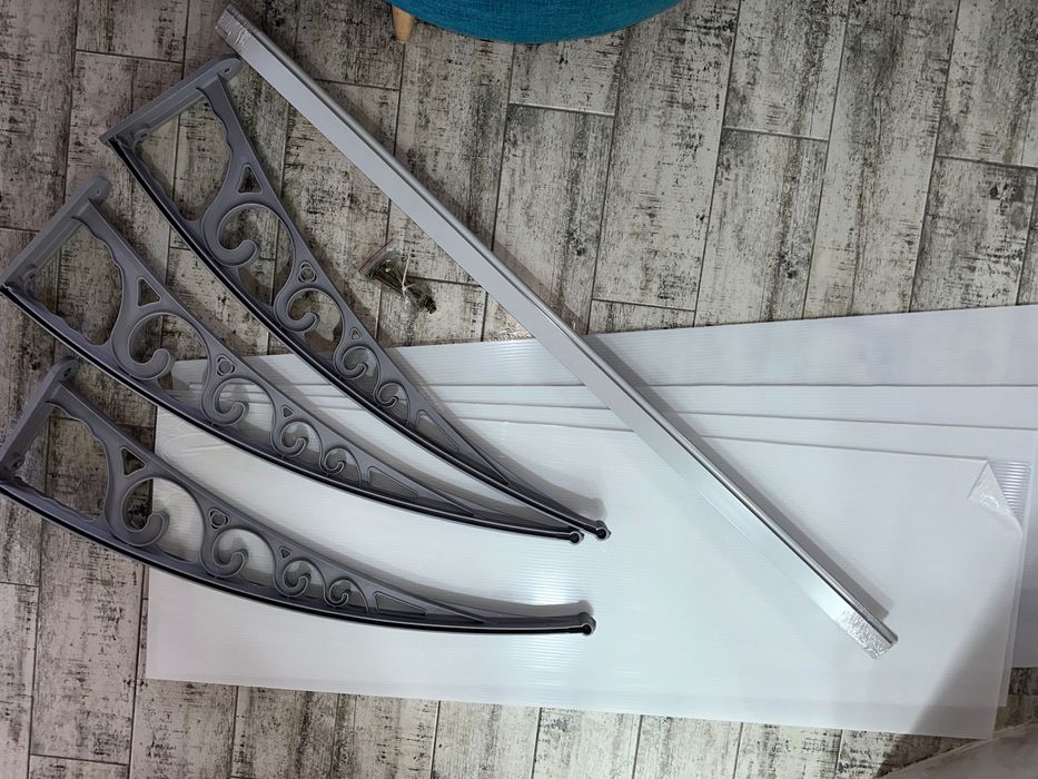 2 бр. Козирка / стряха / Навес поликарбонат 300 х 100 см