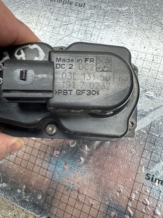 Egr si clapeta acceleratie pt vw cod motor cbab