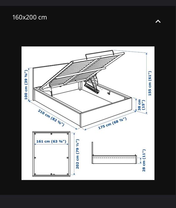 Pat dormitor cu saltea si noptiere incluse matrimonial somiera sertare