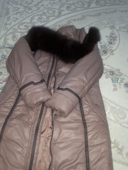 Зимний стеганный плащ