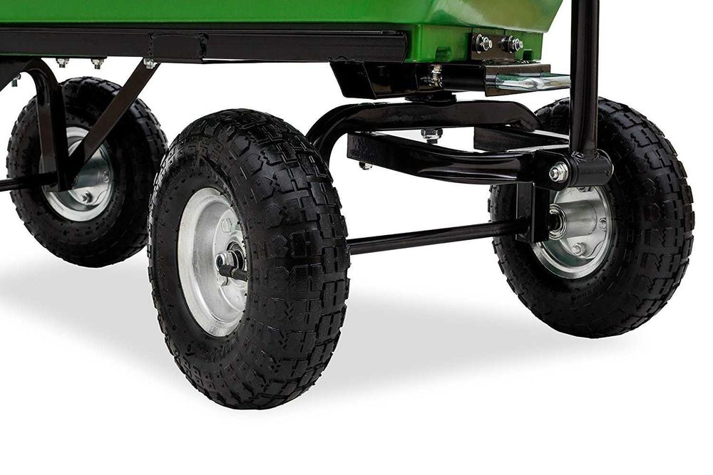 Cărucior de grădină, roabă cu funcție de basculare până la 250 kg