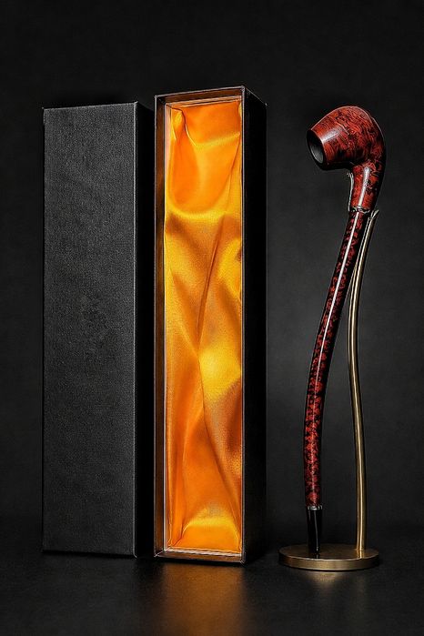 Длинная Курительная Трубка Churchwarden. 46 см. Подарочный Комплект.