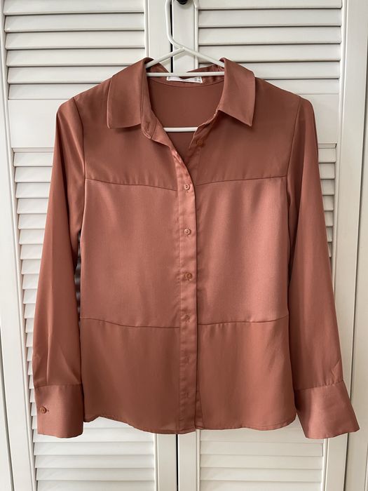 Camasa Mango culoare cupru, XS