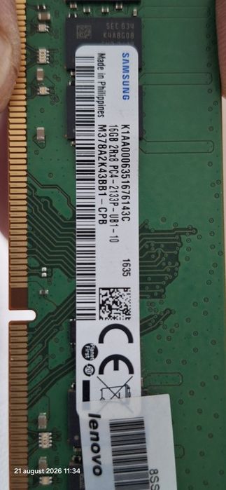 Ddr4 de 16 Gb perfect functionale