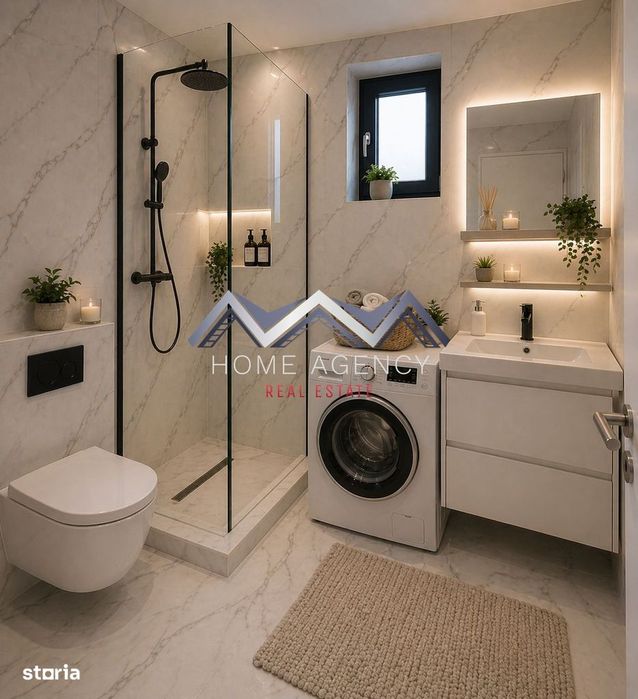 Apartament 2 camere Otopeni central | parcare subterană + bucătărie în