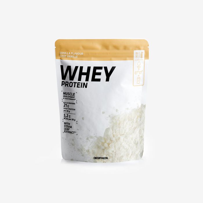 Proteină pudră Whey Protein Vanilie 900g - produs resigilat Decathlon