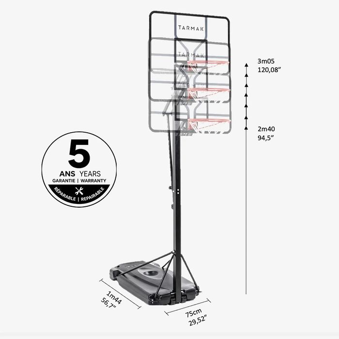 Coș Baschet cu Structură de Susținere - produs resigilat Decathlon