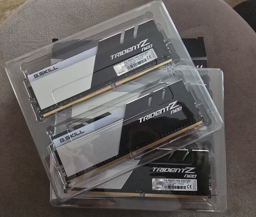 G.Skill Trident Z Neo 32GB (4x8GB) DDR4 3800MHz CL14 RGB – F4-3800C14Q