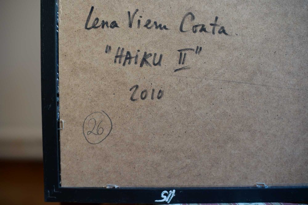 Tablou original Lena Vieru Conta 2010 28,5 x 20,5 cm